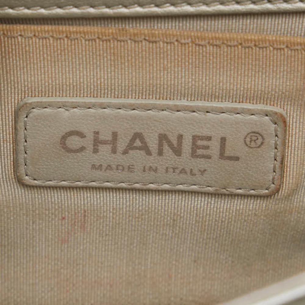 Green Leather Chanel Crossbody Bag