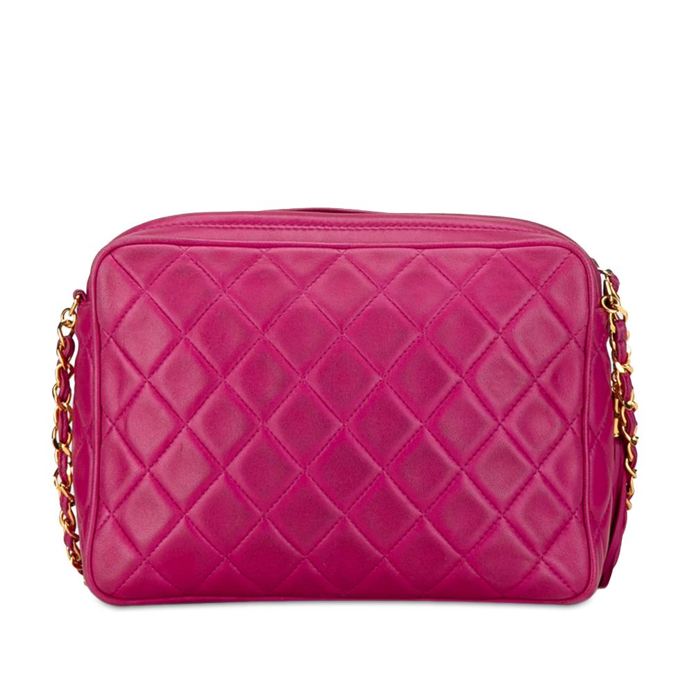 Pink Leather Chanel Crossbody Bag
