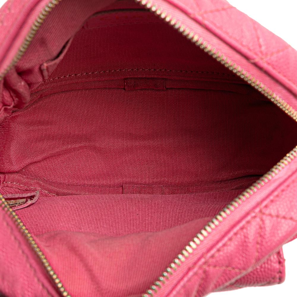 Pink Leather Chanel Crossbody Bag