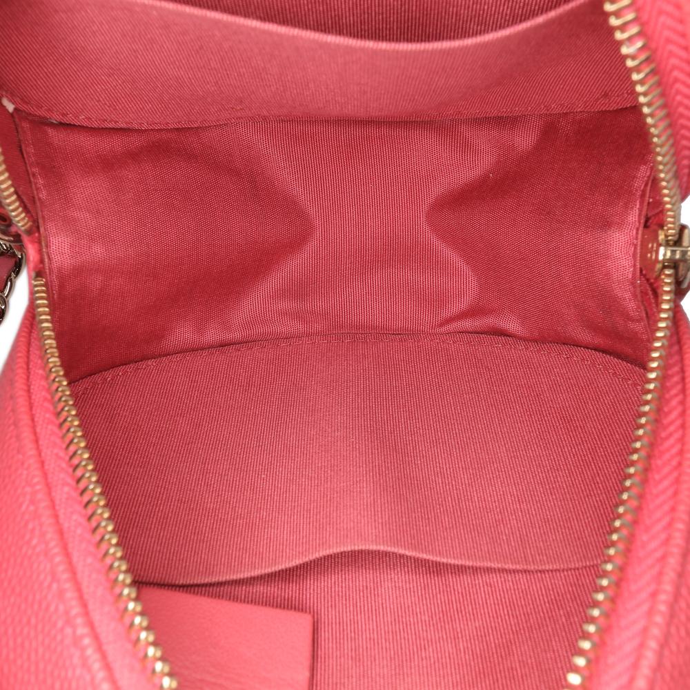 Pink Leather Chanel Crossbody Bag