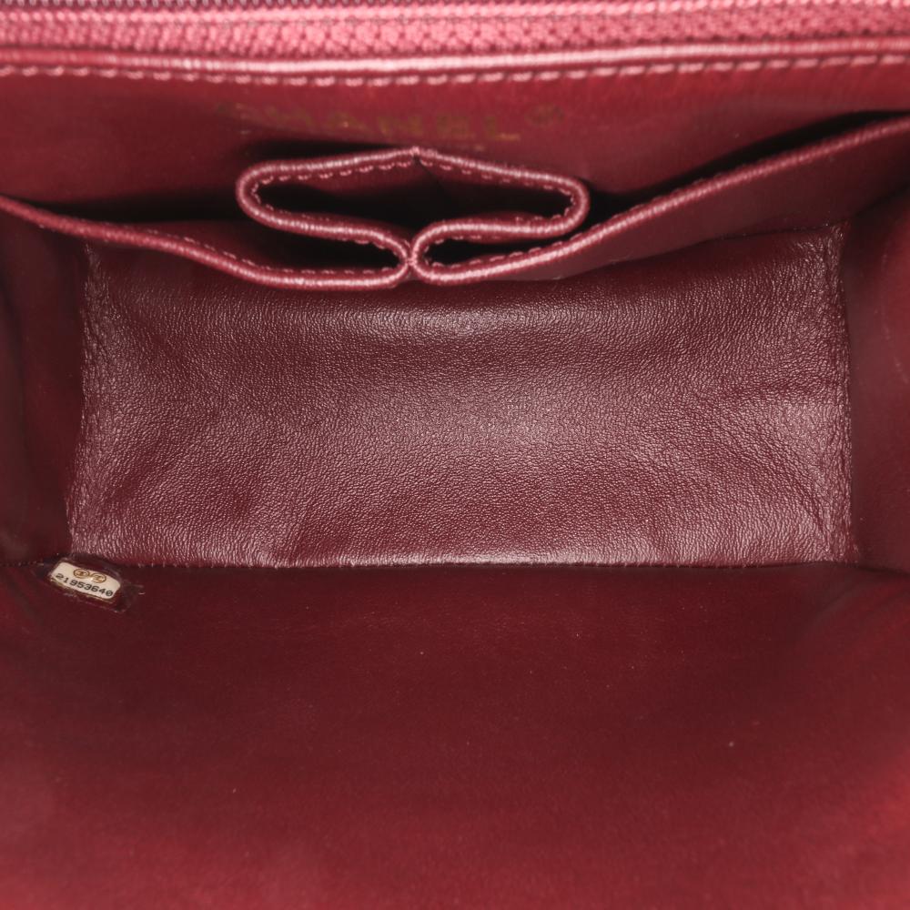 Pink Leather Chanel Crossbody Bag