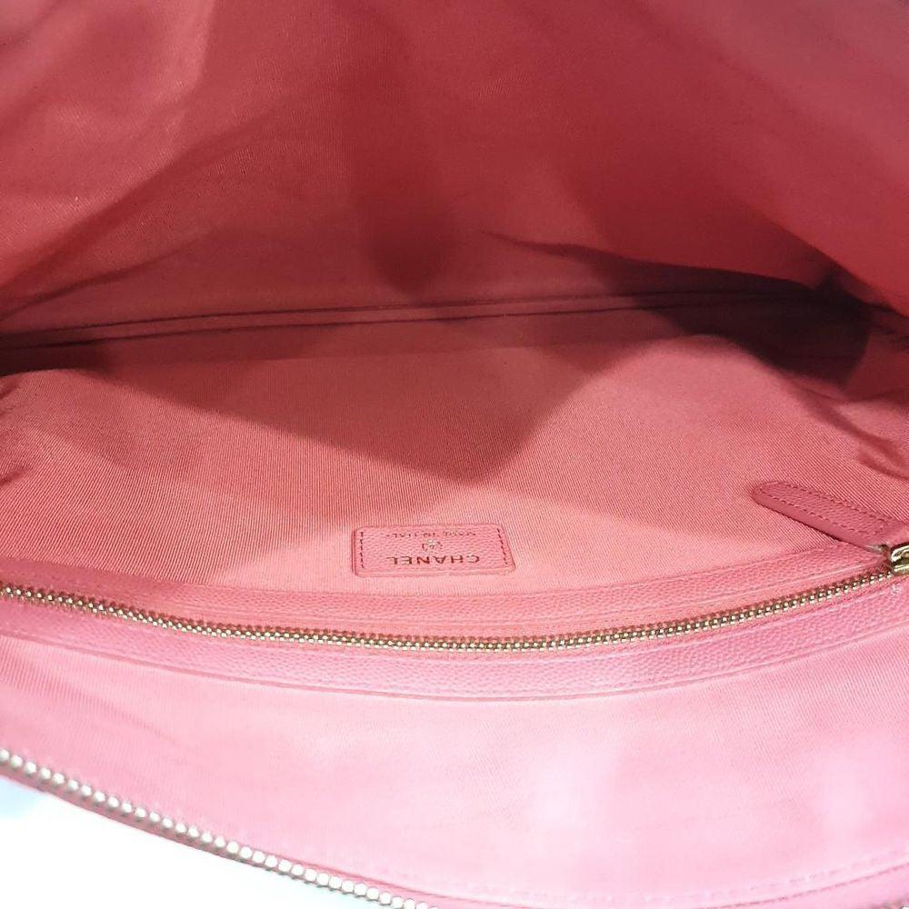 Pink Leather Chanel Clutch