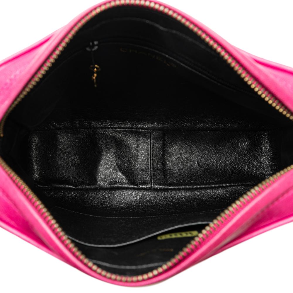 Pink Leather Chanel Crossbody Bag
