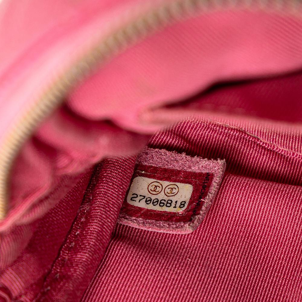Pink Leather Chanel Crossbody Bag