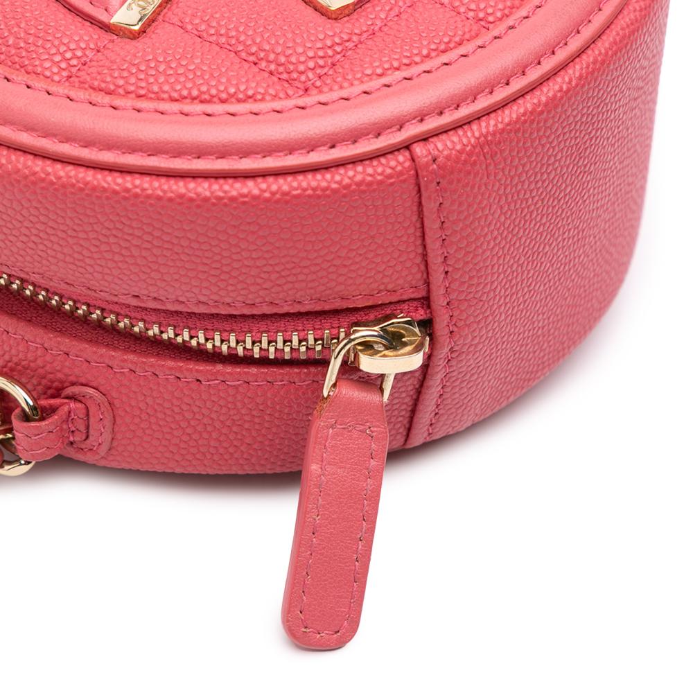 Pink Leather Chanel Crossbody Bag