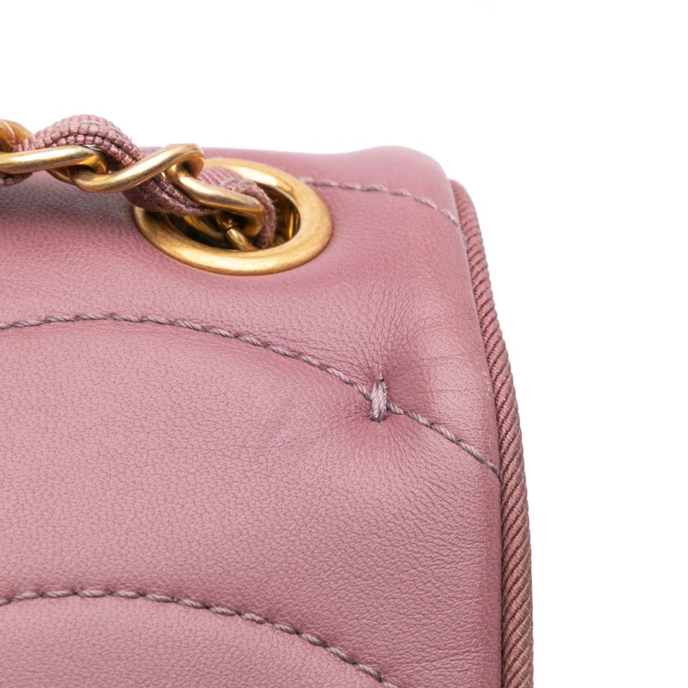 Pink Leather Chanel Crossbody Bag