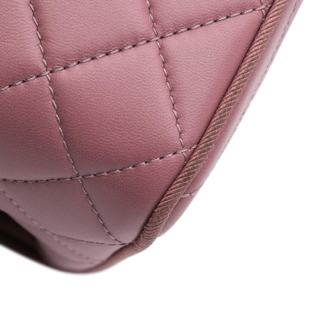 Pink Leather Chanel Crossbody Bag