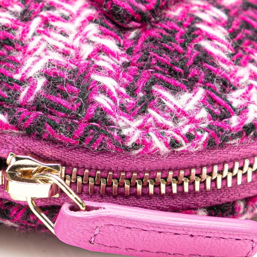 Purple Canvas Chanel Crossbody Bag
