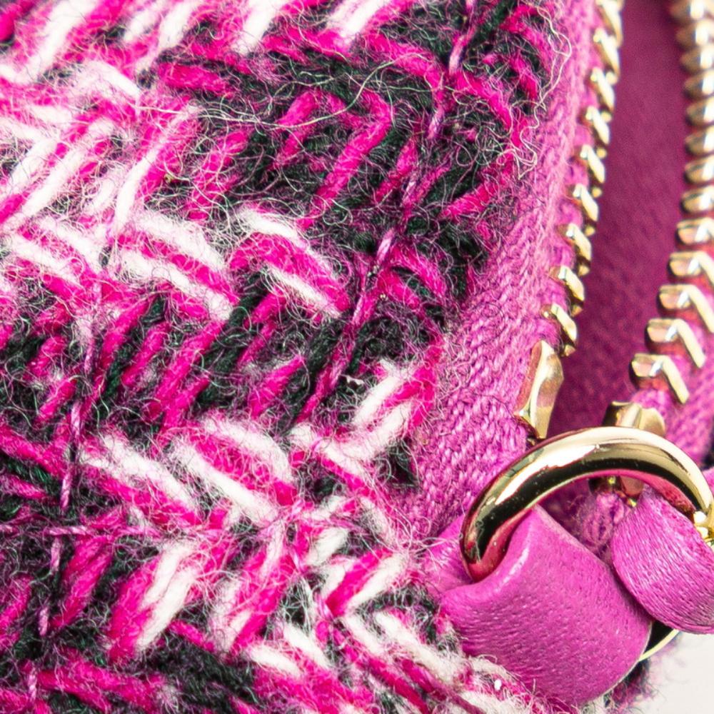 Purple Canvas Chanel Crossbody Bag