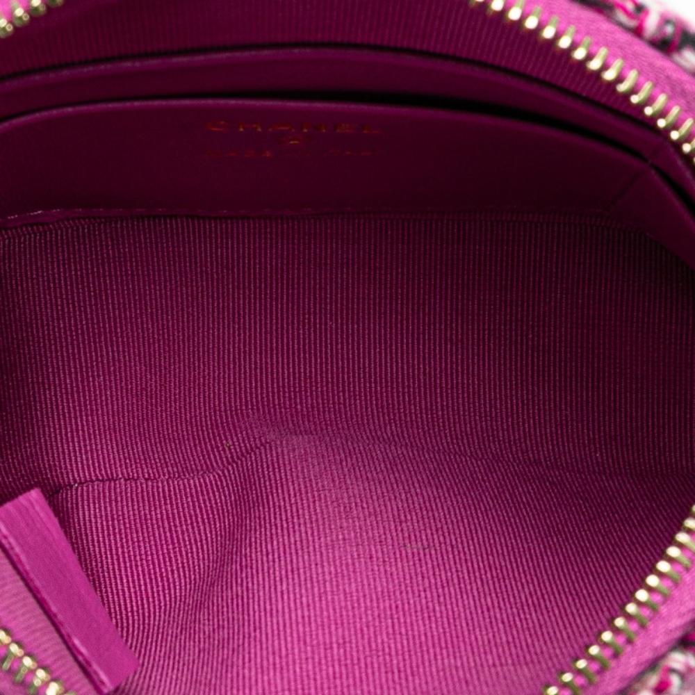 Purple Canvas Chanel Crossbody Bag