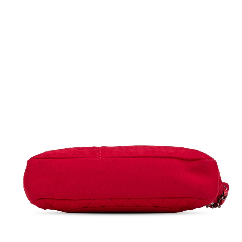 Red Cotton Chanel Crossbody Bag