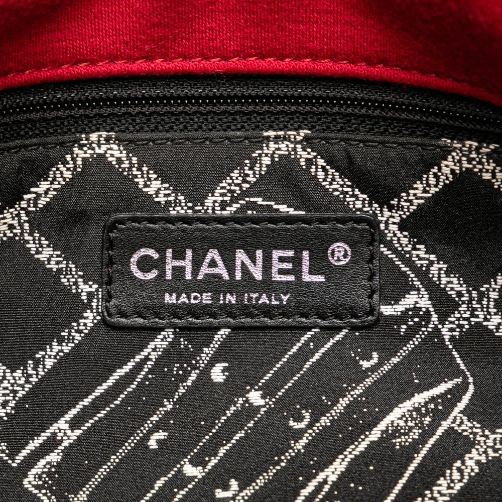 Red Cotton Chanel Crossbody Bag