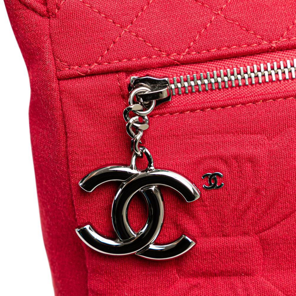 Red Cotton Chanel Crossbody Bag