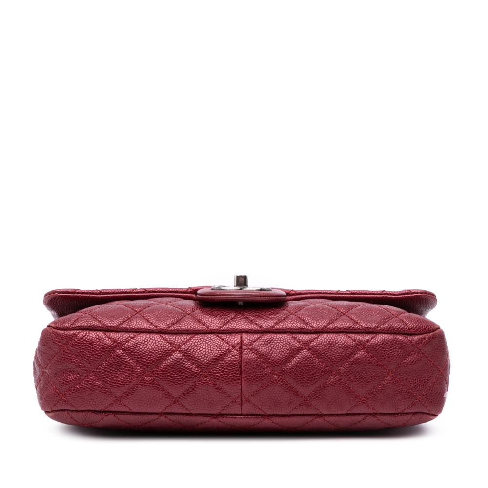 Red Leather Chanel Crossbody Bag