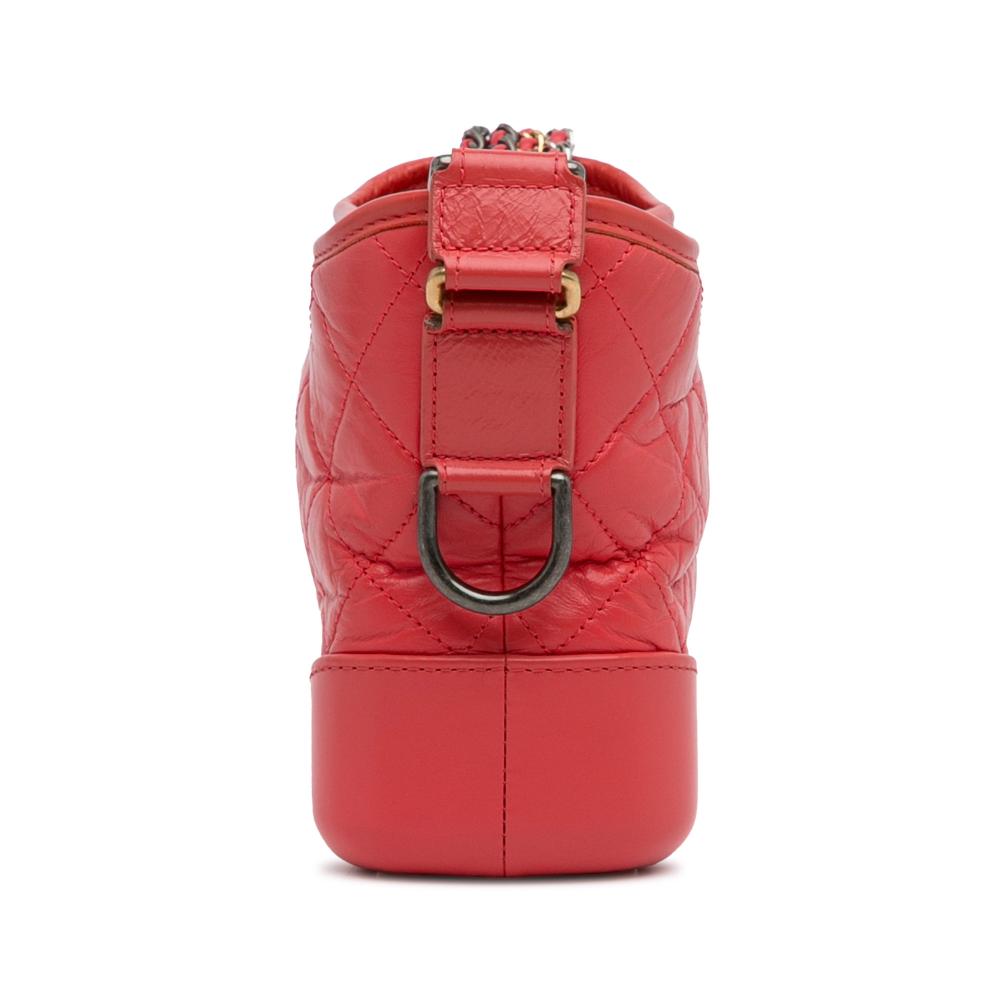 Red Leather Chanel Crossbody Bag
