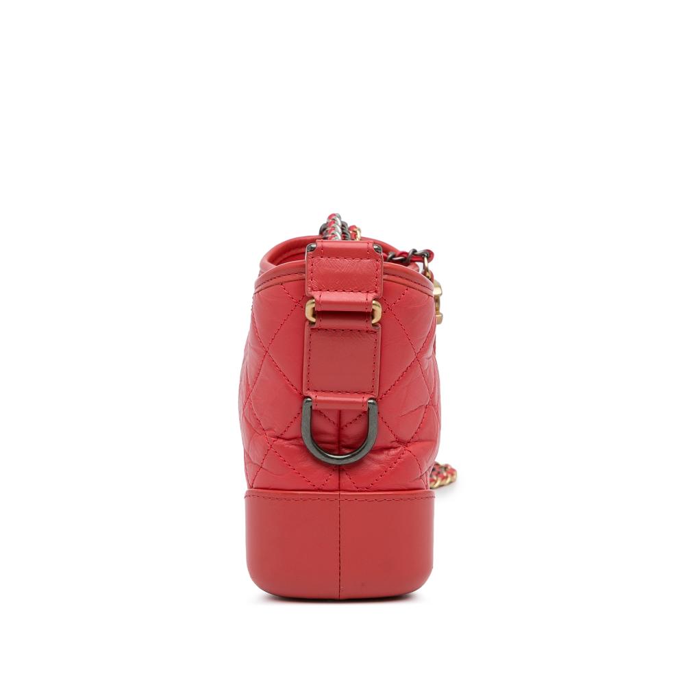 Red Leather Chanel Crossbody Bag