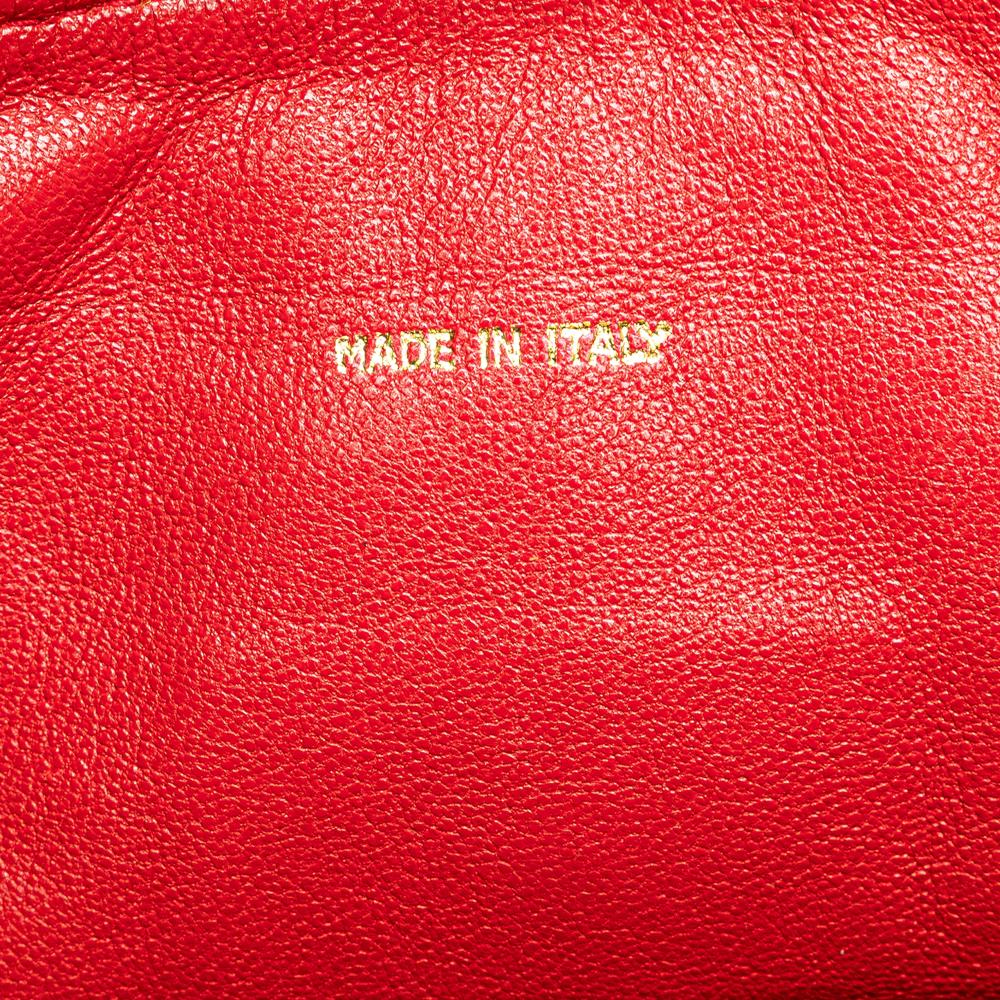 Red Leather Chanel Crossbody Bag