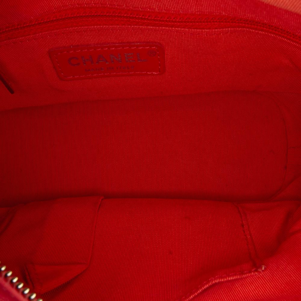 Red Leather Chanel Crossbody Bag