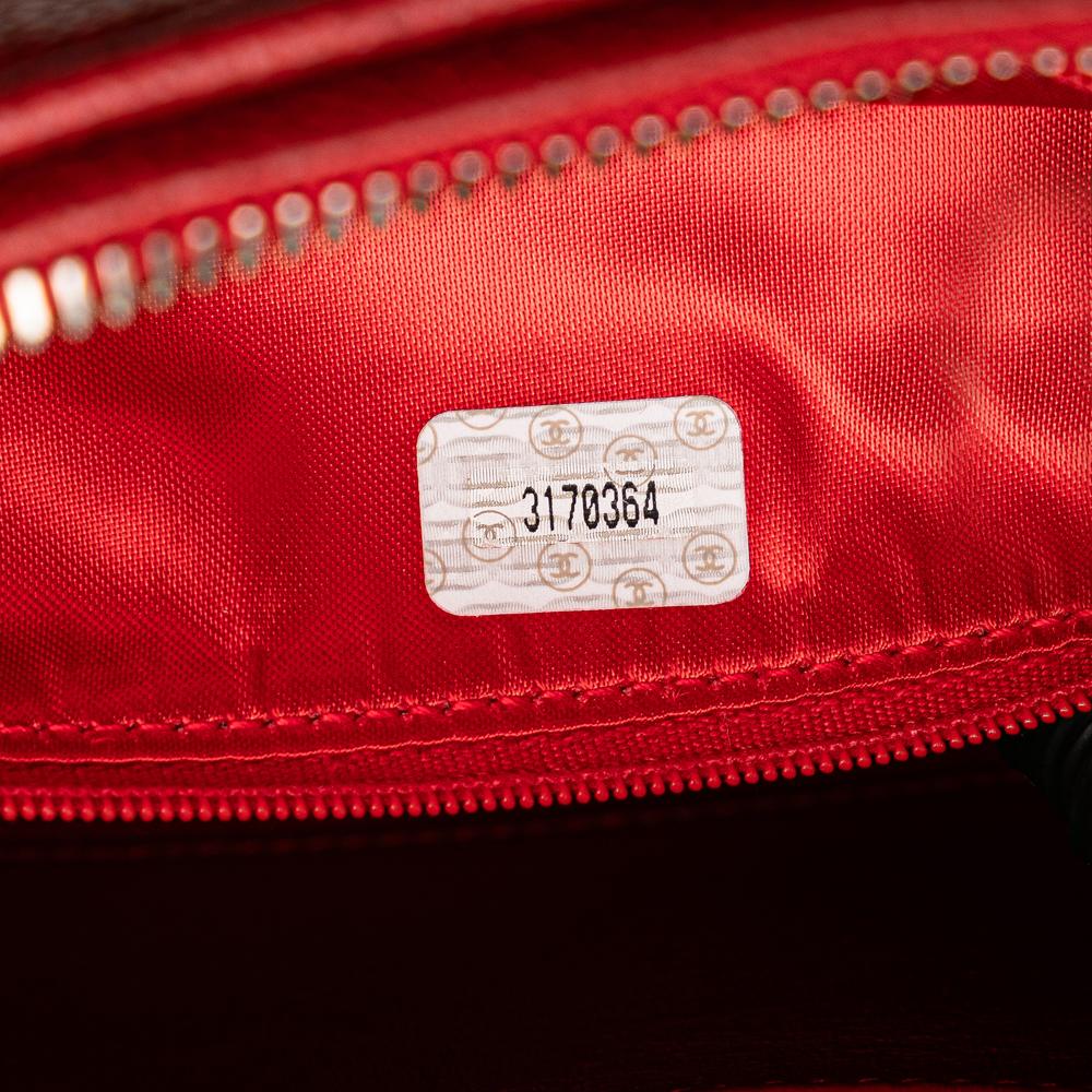 Red Leather Chanel Crossbody Bag