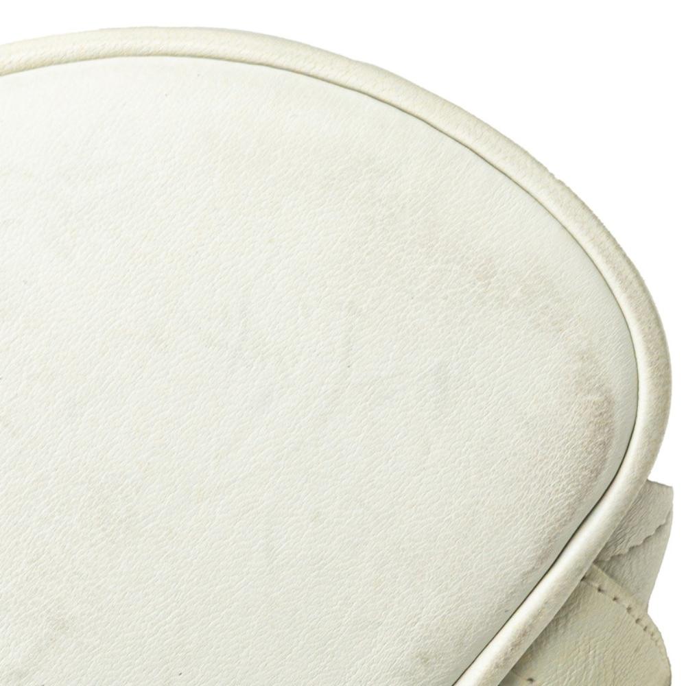 White Leather Chanel Backpack