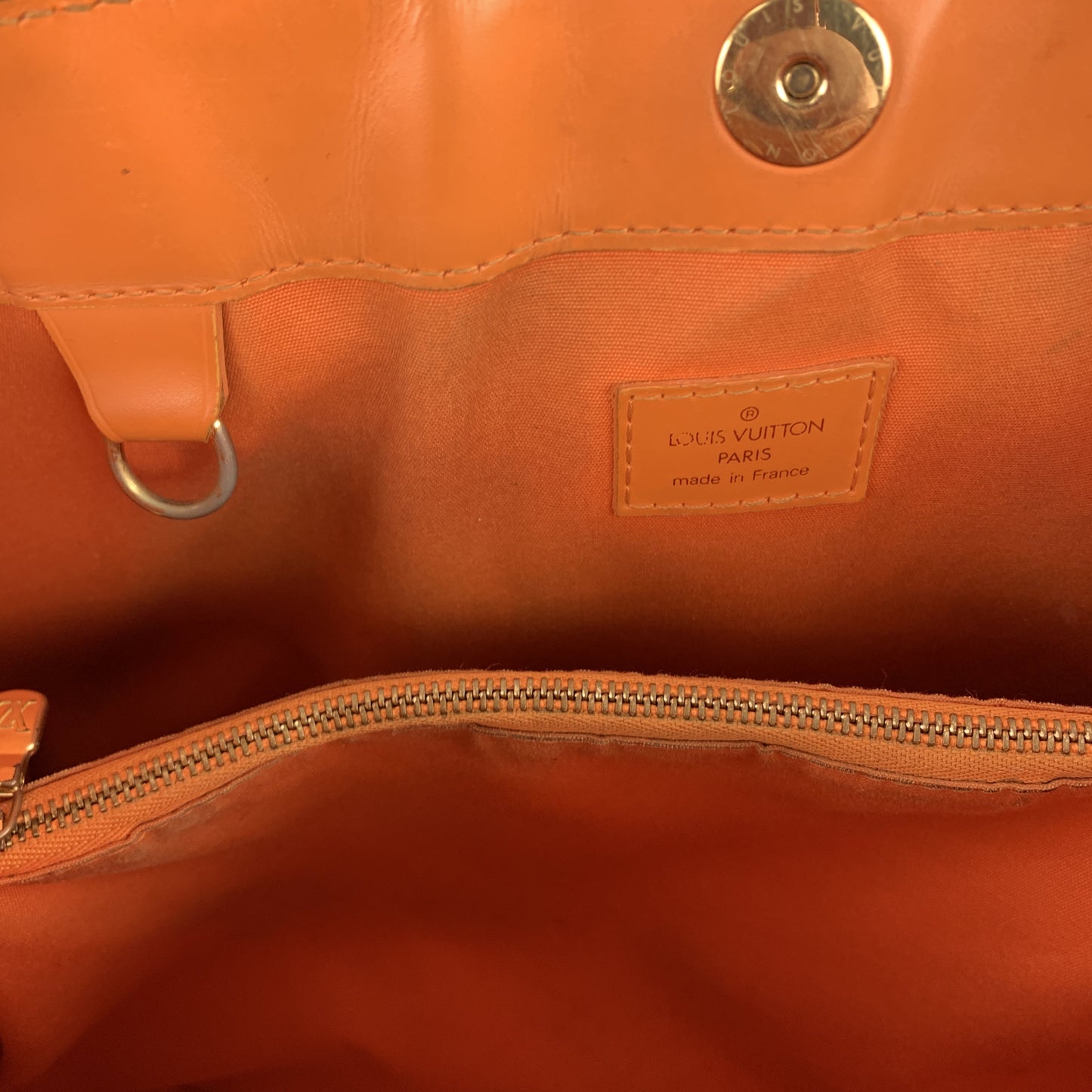 LOUIS VUITTON Orange Epi Leather MANDARA MM Large Shoulder Bag
