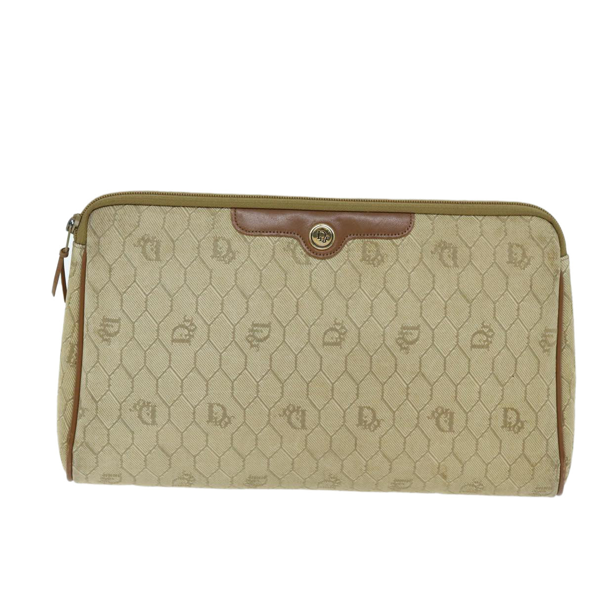 Dior Honeycomb Canvas Clutch Bag ()