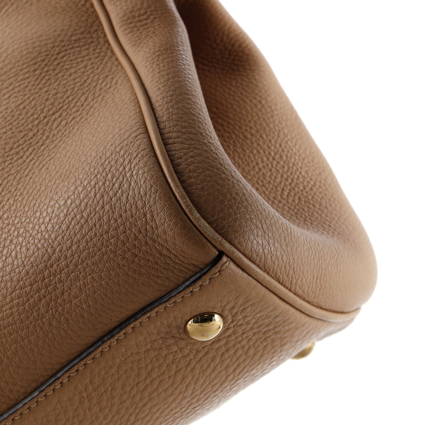 Bamboo Shopper Tote Leather Medium