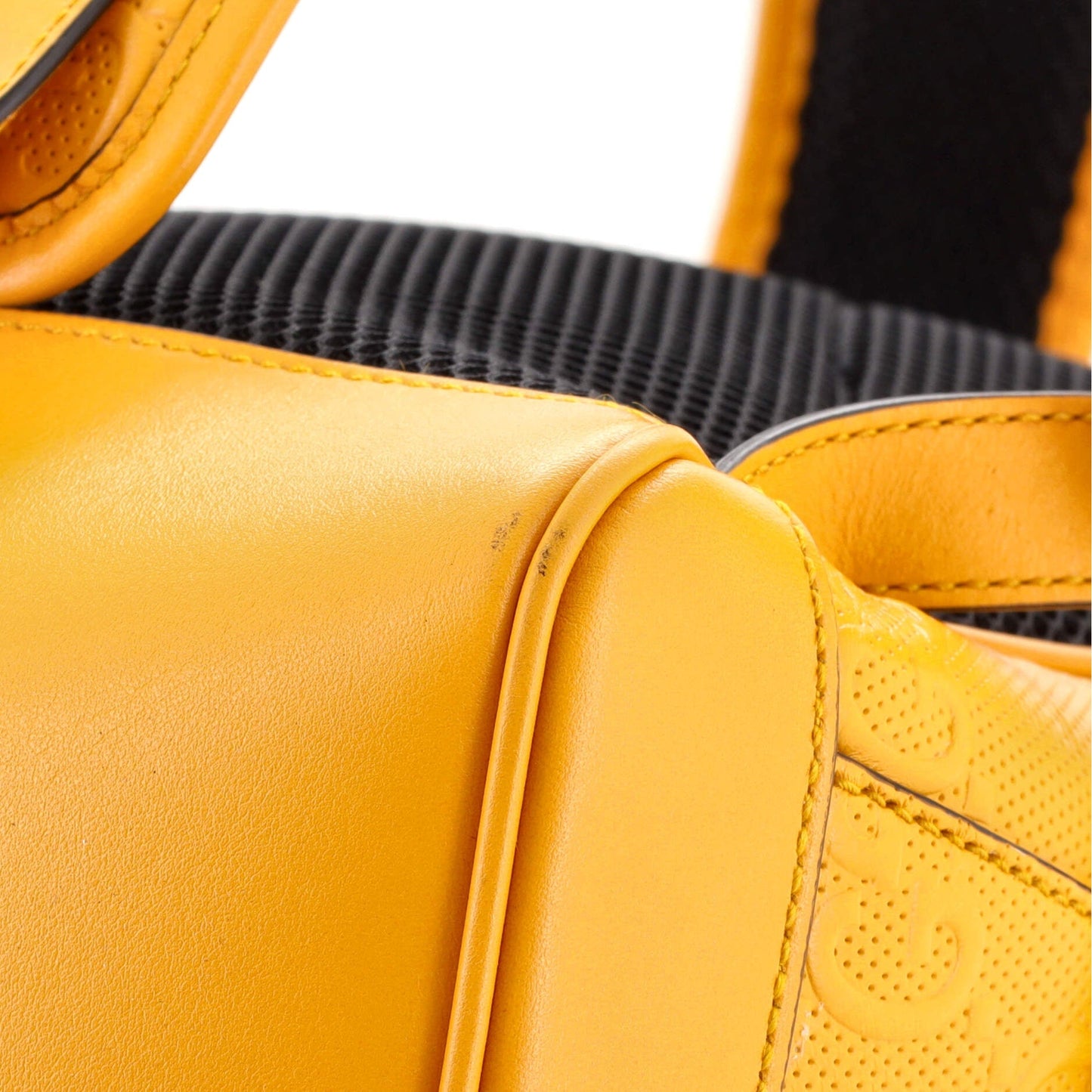 Pocket Backpack GG Embossed Perforated Leather Large