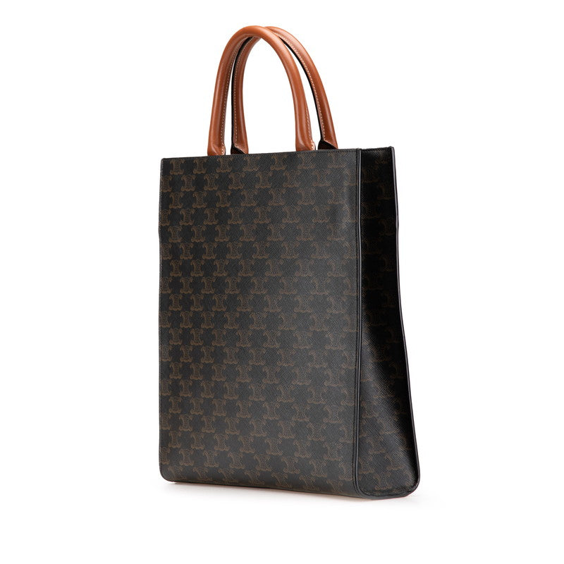 Celine PVC Leather Triomphe Vertical Cabas 2way Bag