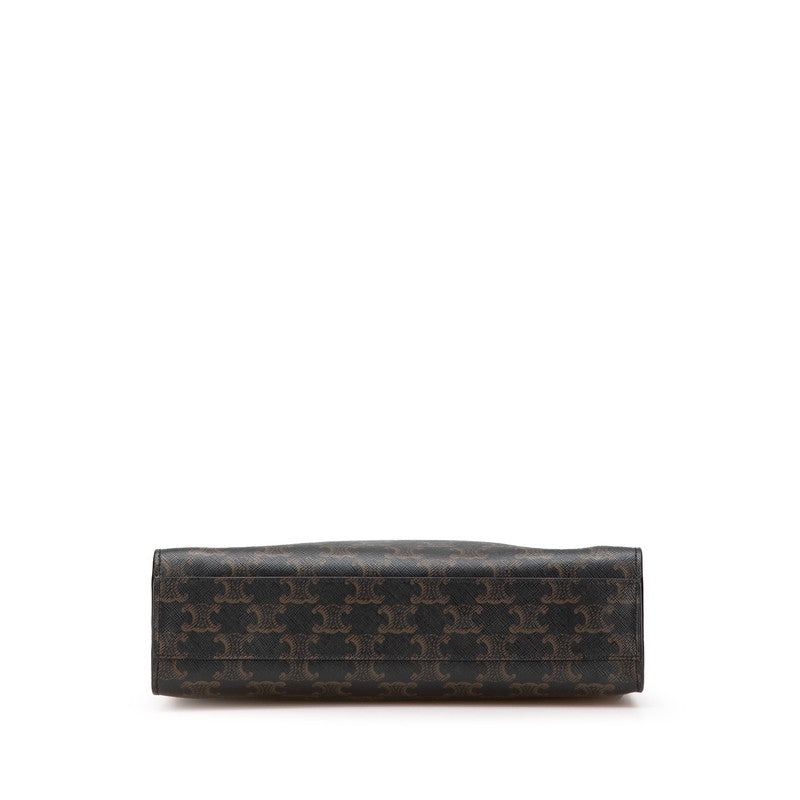 Celine PVC Leather Triomphe Vertical Cabas 2way Bag