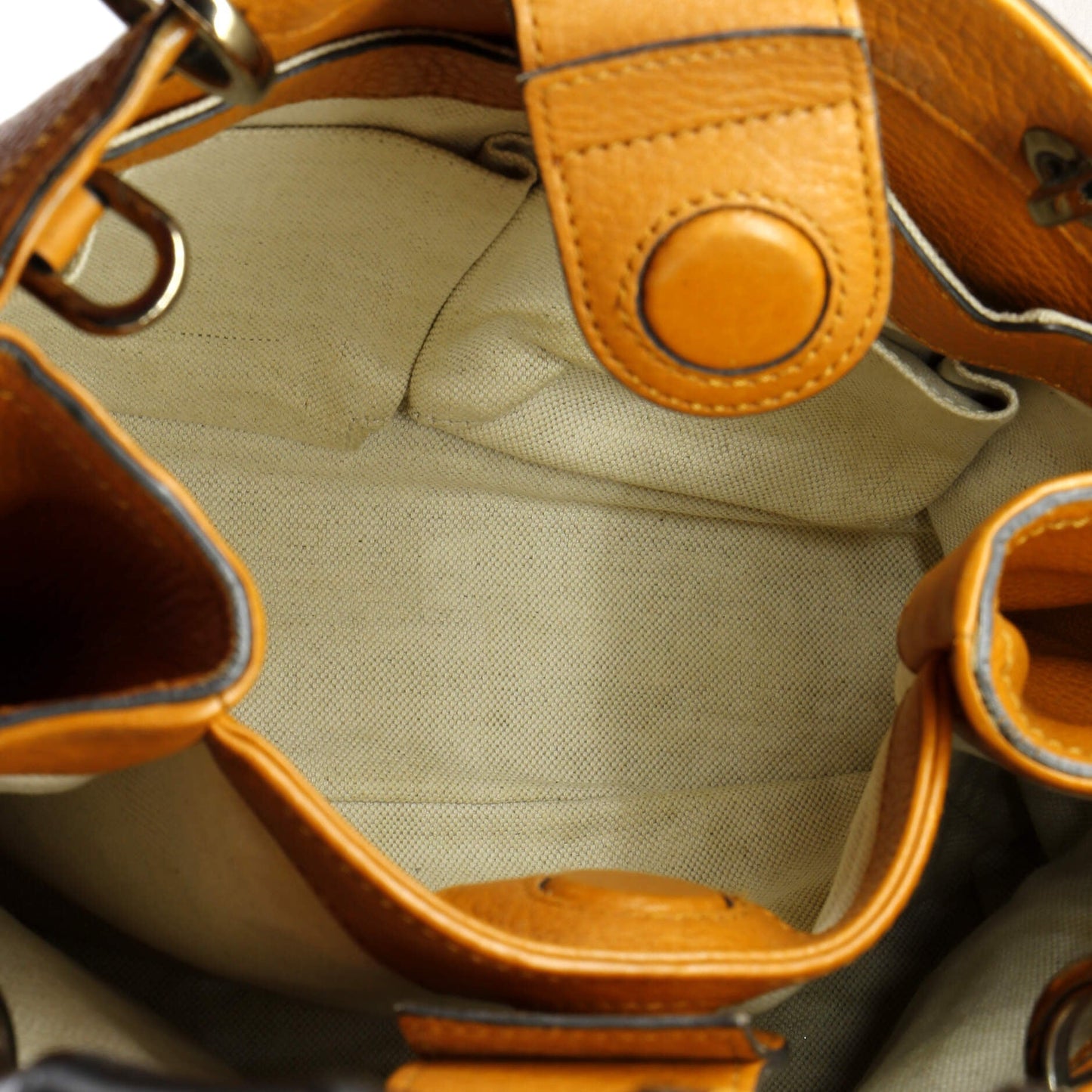 Bamboo Shopper Tote Leather Small