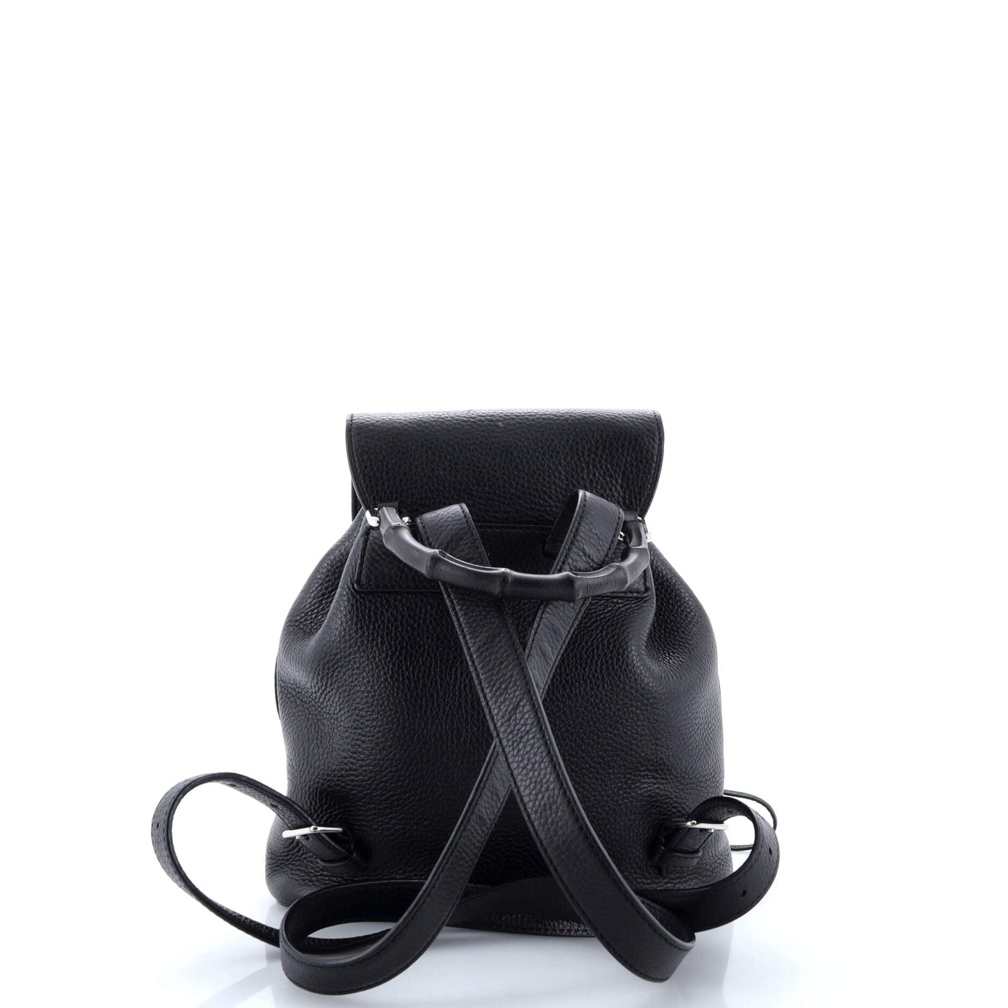 Bamboo Tassel Backpack Leather Mini
