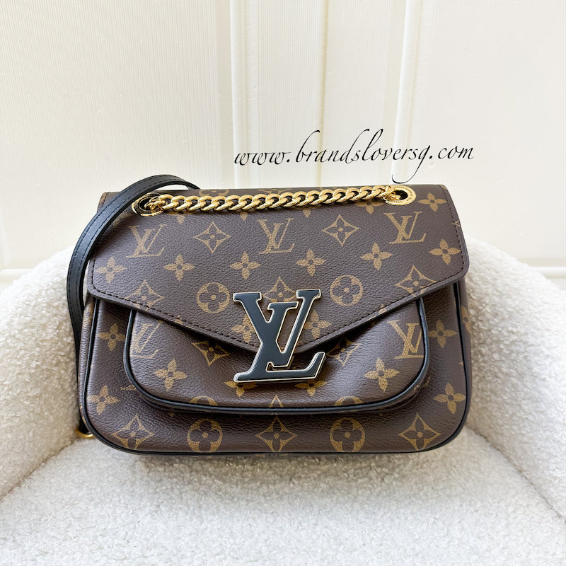 LV Passy Shoulder Bag in Monogram Canvas and GHW