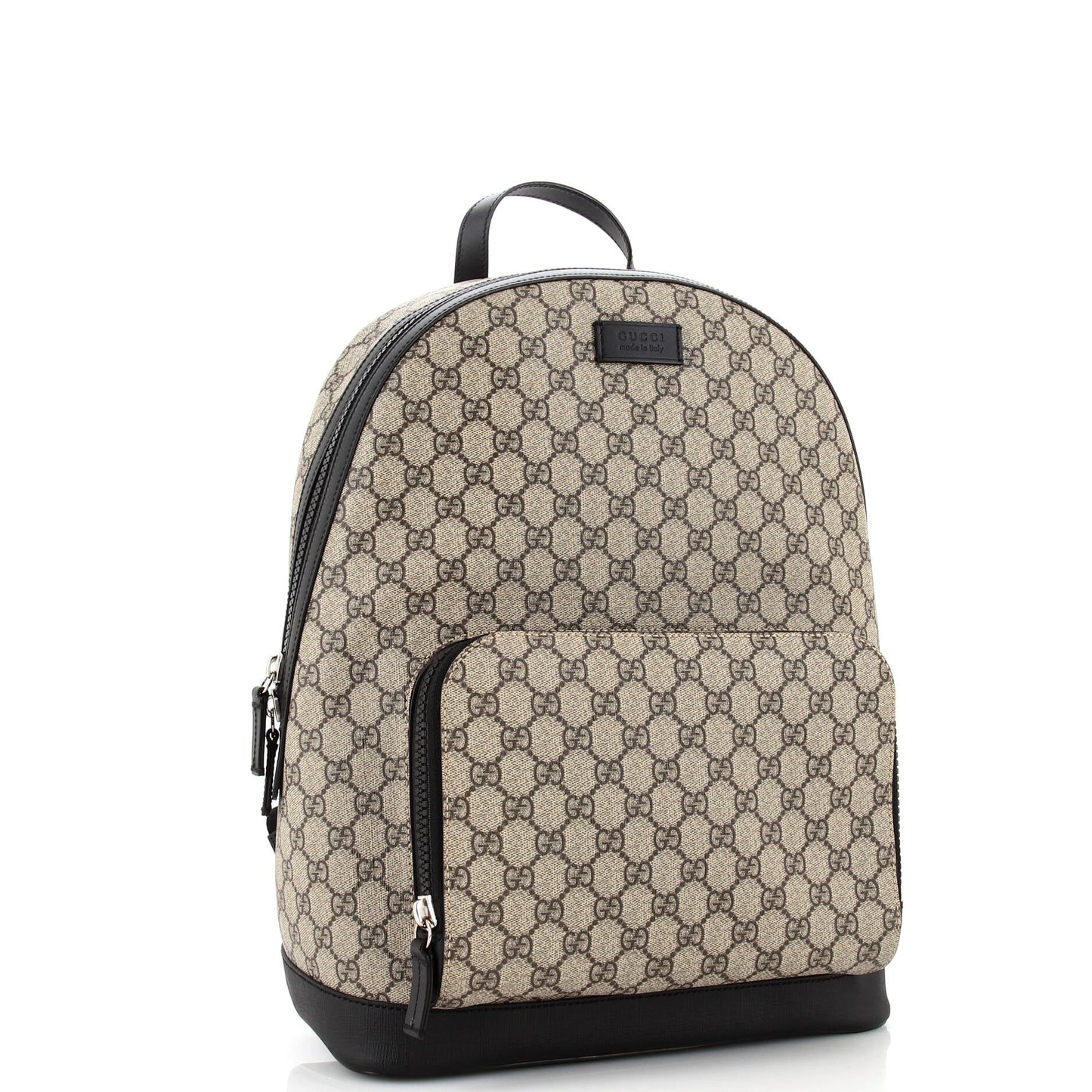 Zip Pocket Backpack GG Coated Canvas Medium