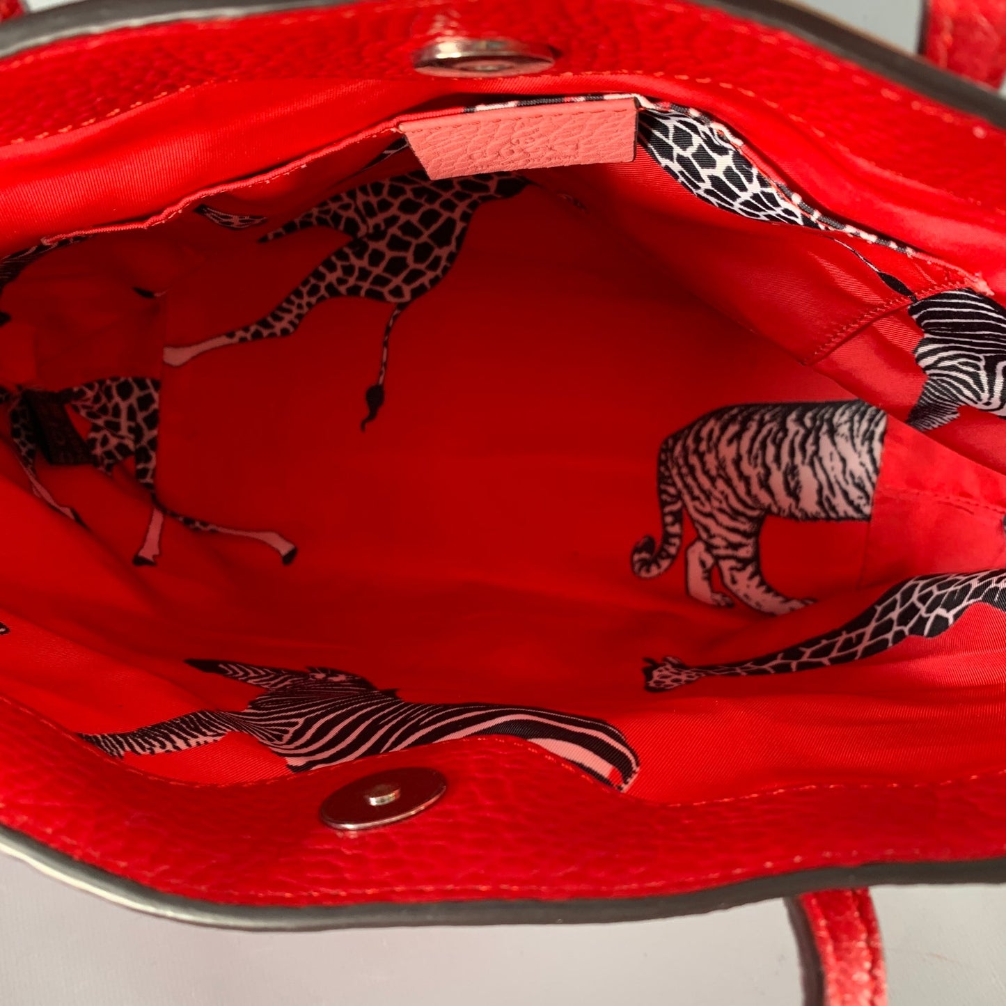 GUCCI Pink Red Heart Pebble Grain Leather Mini Tote Handbag