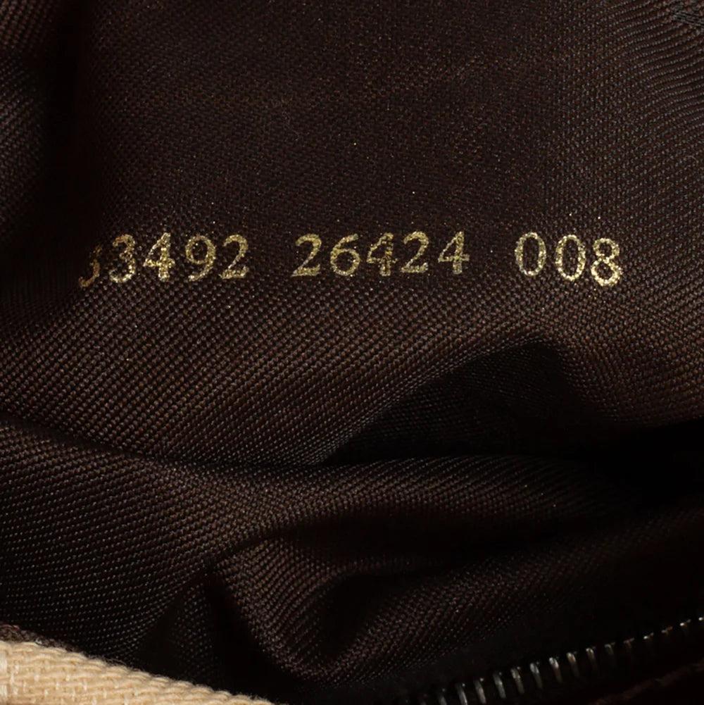 Beige Canvas Fendi Baguette