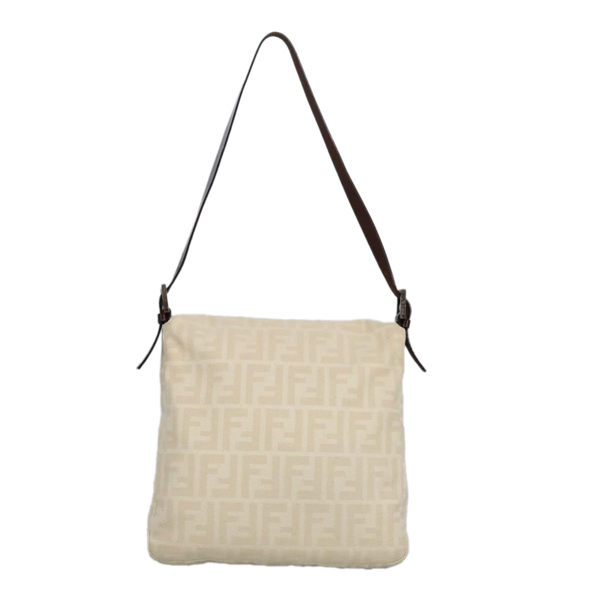 Beige Canvas Fendi Baguette