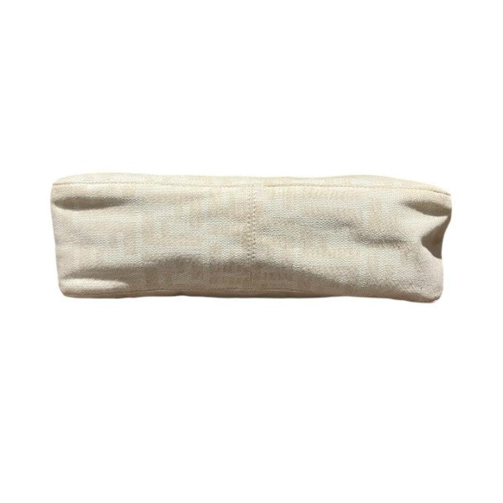 Beige Canvas Fendi Baguette
