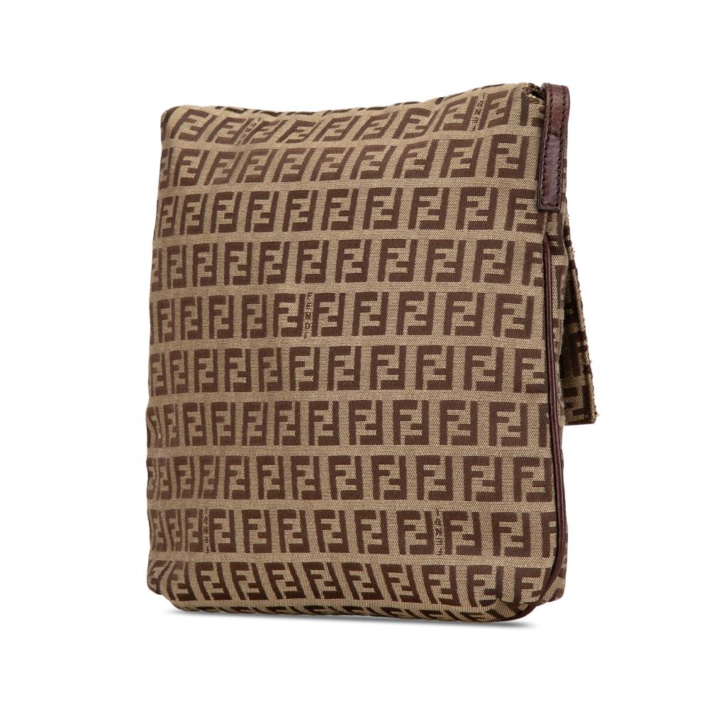 Beige Canvas Fendi Crossbody Bag