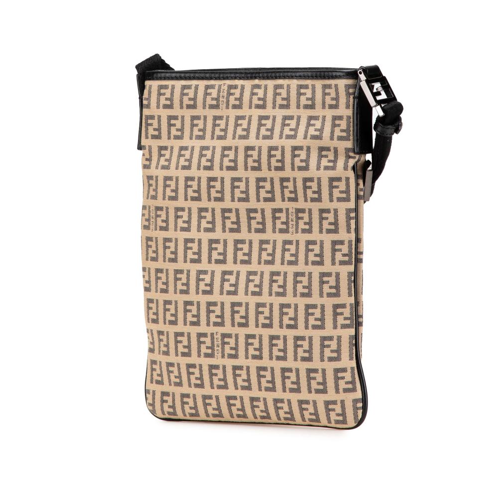 Beige Canvas Fendi Crossbody Bag
