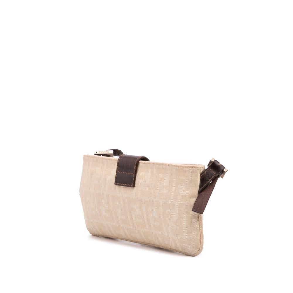 Beige Canvas Fendi Crossbody Bag