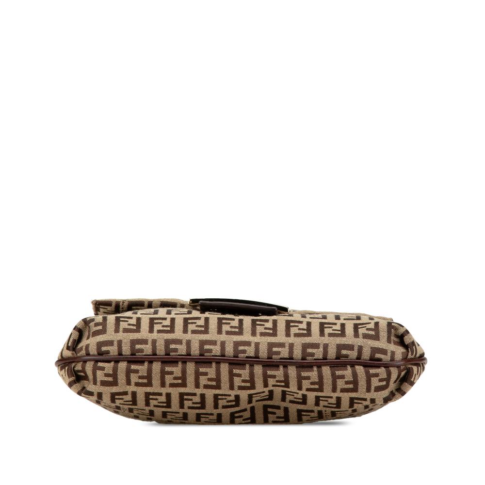Beige Canvas Fendi Crossbody Bag