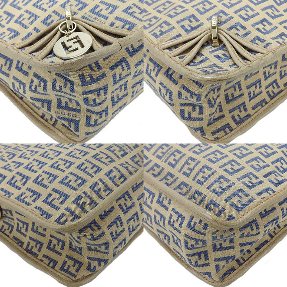 Beige Canvas Fendi Crossbody Bag