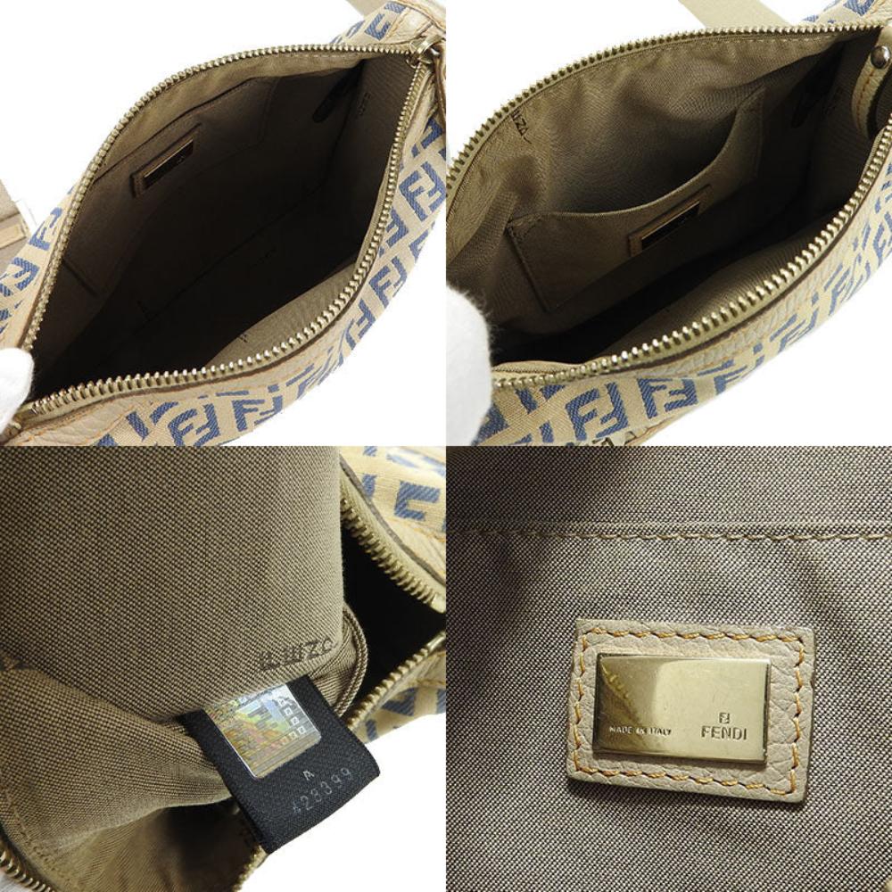 Beige Canvas Fendi Crossbody Bag