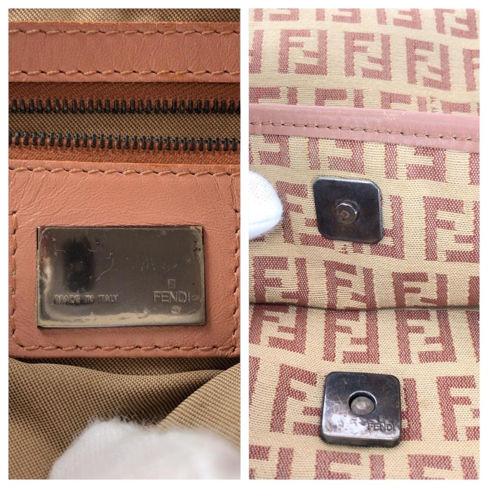 Beige Canvas Fendi Crossbody Bag