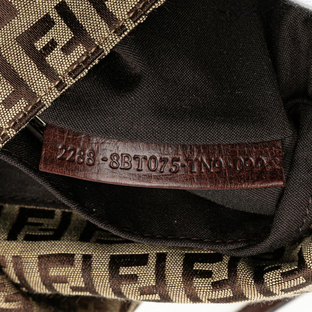 Beige Canvas Fendi Crossbody Bag