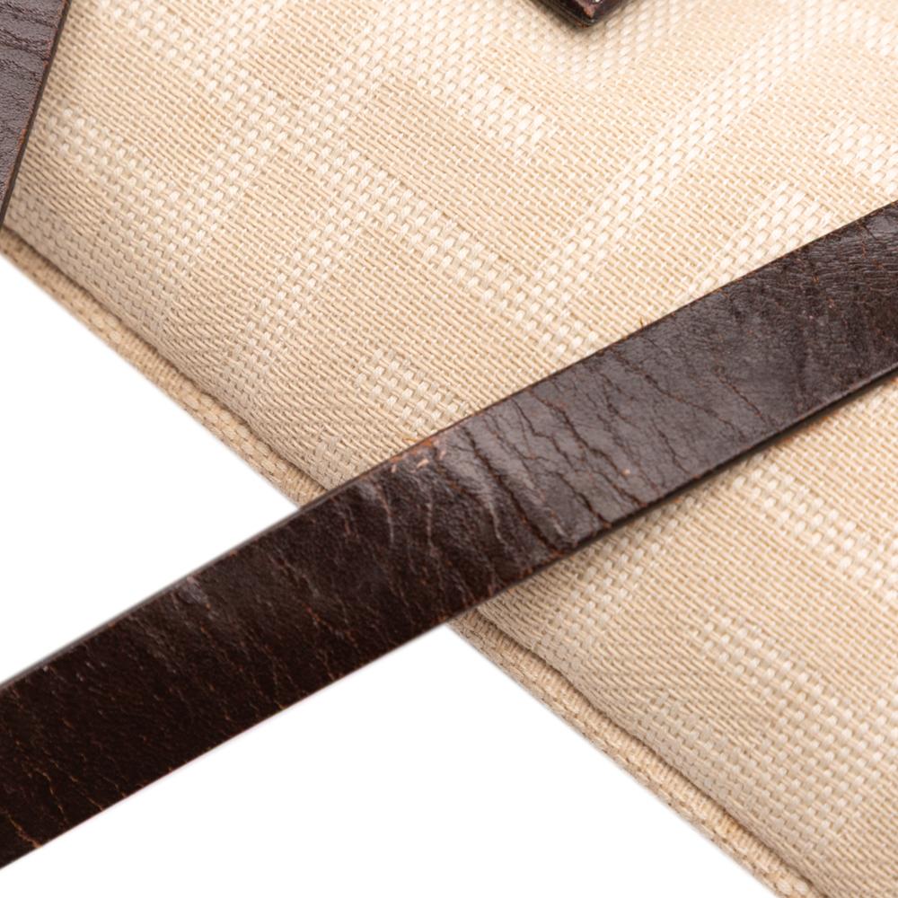 Beige Canvas Fendi Crossbody Bag
