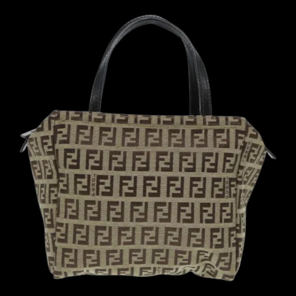 Beige Canvas Fendi Handbag