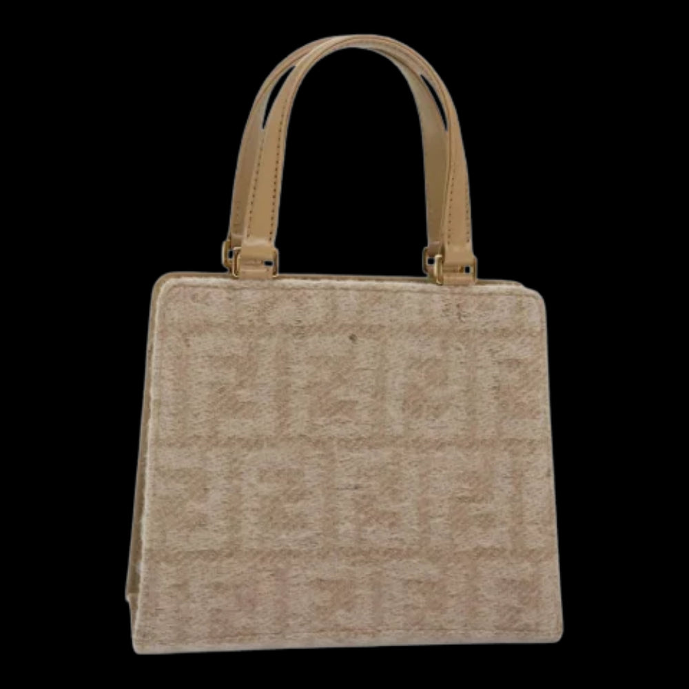 Beige Canvas Fendi Handbag