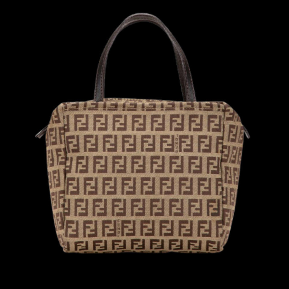 Beige Canvas Fendi Handbag